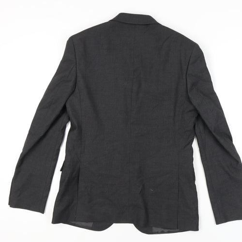 Marks and Spencer Men's Black Blazer 38 Chest Regular M Single-Breasted