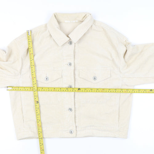 Uniqlo Women’s Beige Corduroy Cropped Jacket Size S Casual