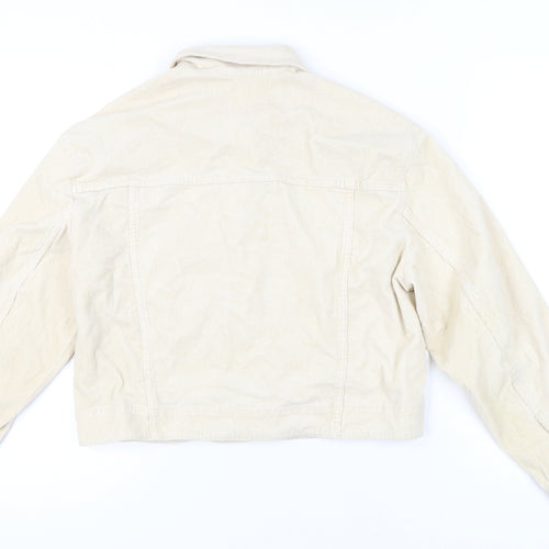 Uniqlo Women’s Beige Corduroy Cropped Jacket Size S Casual