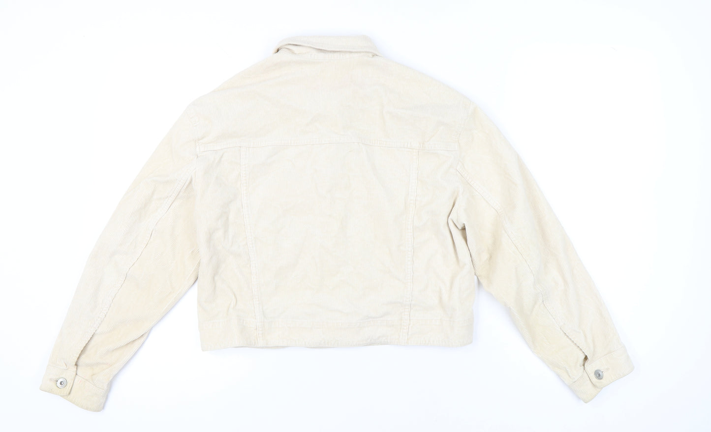 Uniqlo Women’s Beige Corduroy Cropped Jacket Size S Casual