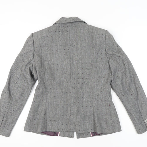 Klass Women’s Grey Polka Dot Size 14 Tailored Blazer Jacket