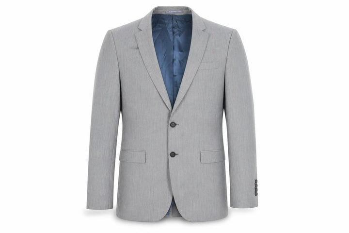 River Island Men’s Grey Suit Jacket Blazer 42L Notch Lapel Formal