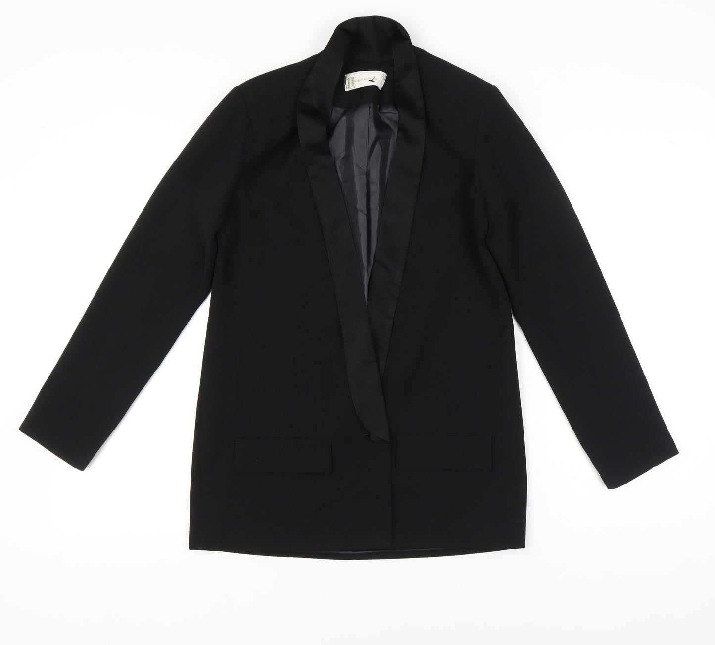 Red Designers Ltd Women’s Black Size 8 Tuxedo Suit Jacket Shawl Collar