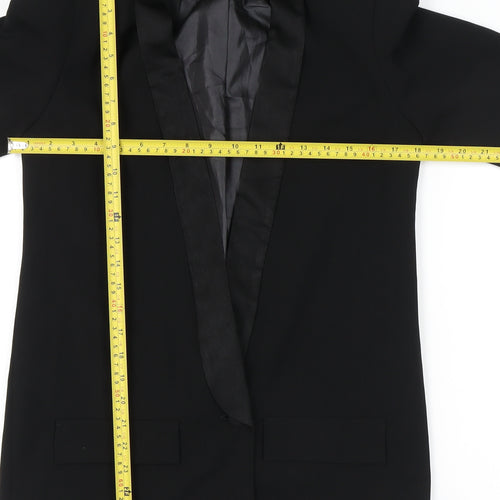 Red Designers Ltd Women’s Black Size 8 Tuxedo Suit Jacket Shawl Collar
