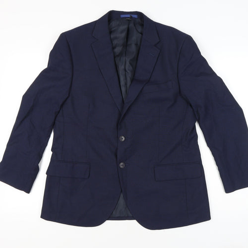 Marks and Spencer Men’s Blue Blazer Jacket 42 Chest XL Short