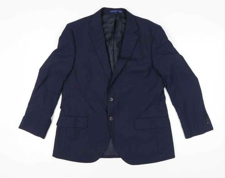 Marks and Spencer Men’s Blue Blazer Jacket 42 Chest XL Short