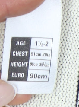 Marks & Spencer Girls Black White Striped Minnie Mouse Pullover Jumper 24M