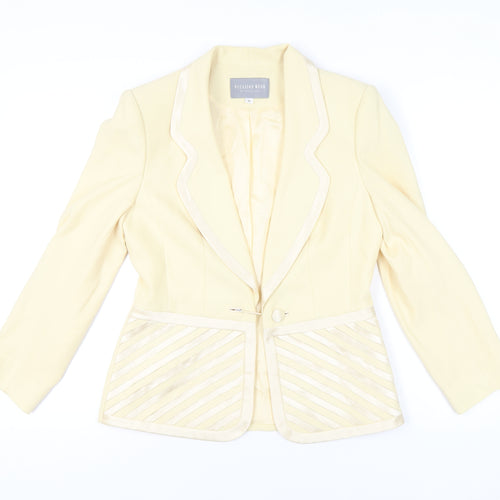 Ronald Joyce Occasion Wear Women's Ivory Blazer Jacket Size 12