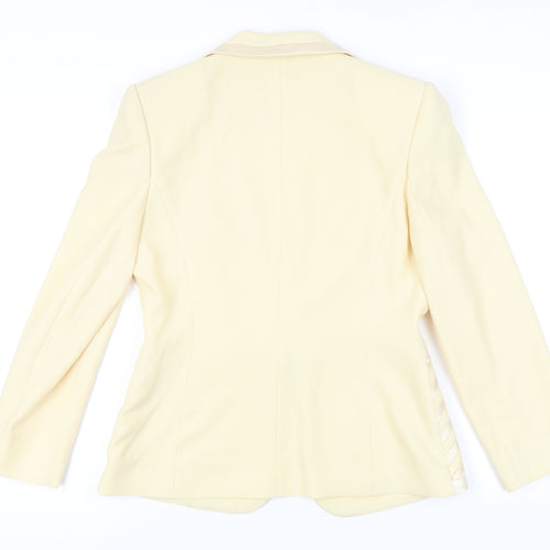 Ronald Joyce Occasion Wear Women's Ivory Blazer Jacket Size 12
