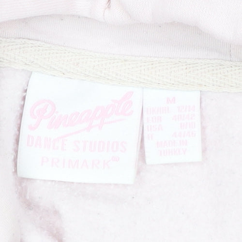 Pineapple Dance Studios Womens Pink Pullover Hoodie Size M 12/14