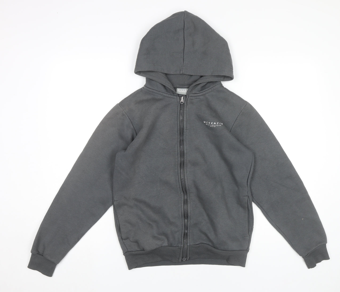McKenzie Boys Grey Full Zip Hoodie 13-14 Years Sports Casual