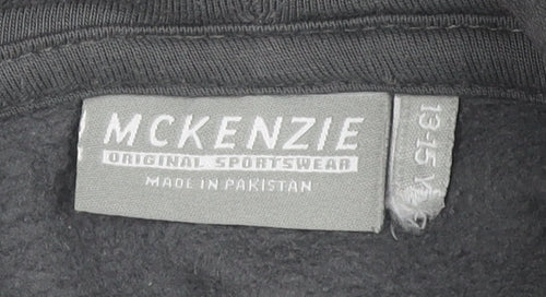 McKenzie Boys Grey Full Zip Hoodie 13-14 Years Sports Casual