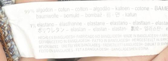 Zara Women Blue Denim Distressed Jacket Size 8 Casual Buttoned