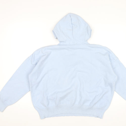 Forevayoung Women’s Blue Sequin Star Hoodie S Pullover Casual