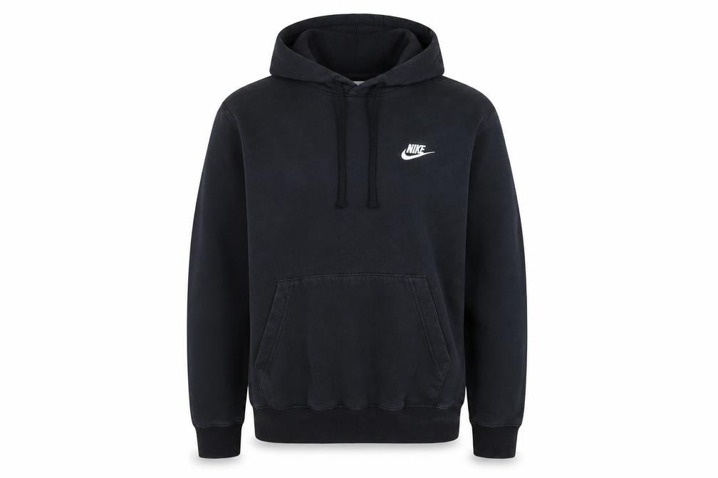 Front view of Nike women’s black pullover hoodie s regular fit sportswear
