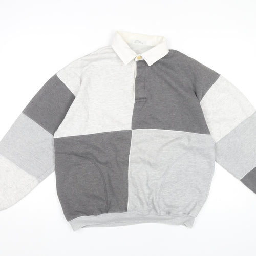Marks and Spencer Women’s Grey Colourblock Sweatshirt Medium 38-40"