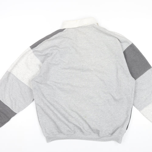 Marks and Spencer Women’s Grey Colourblock Sweatshirt Medium 38-40"
