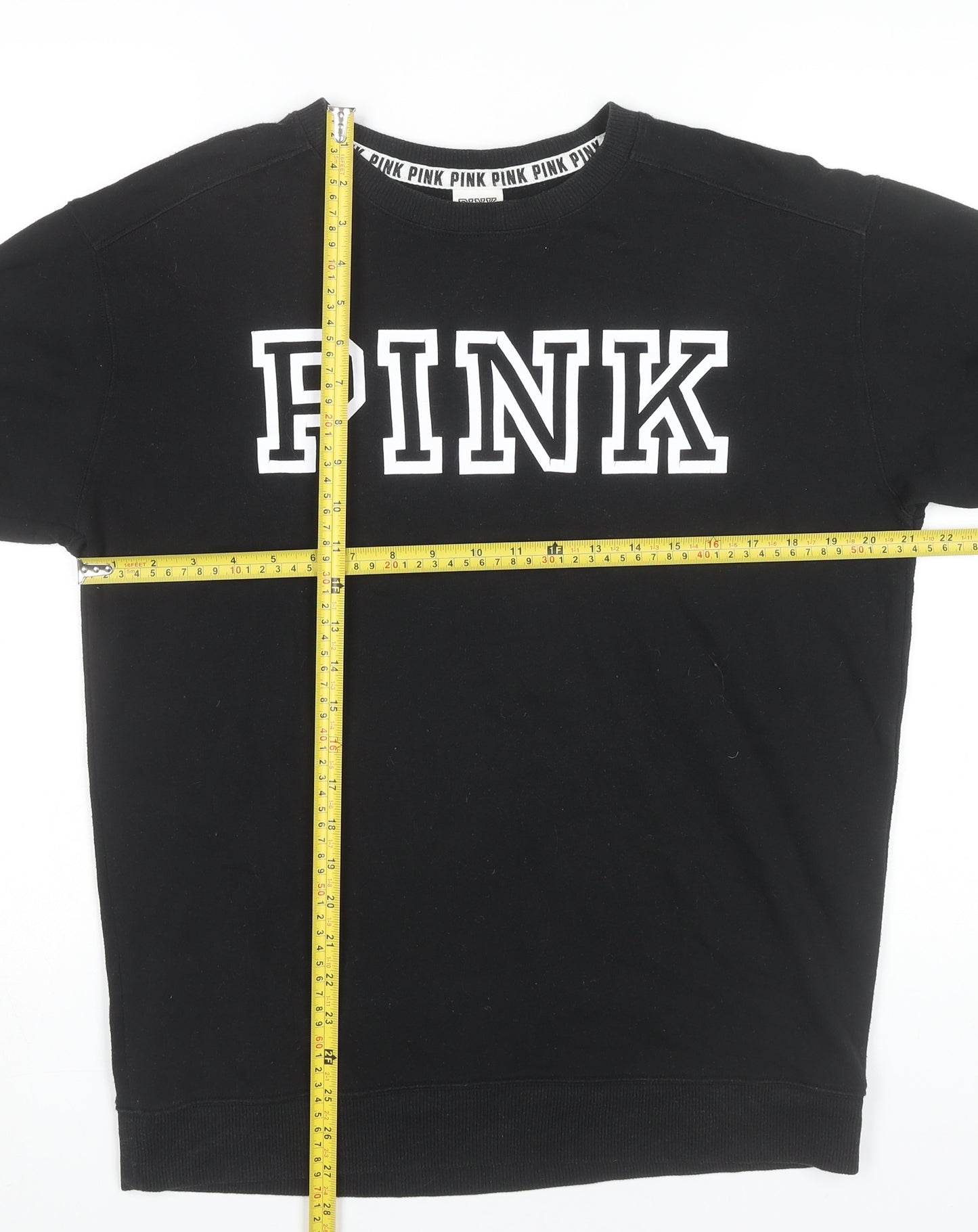 Victoria's Secret PINK Womens Black Pullover Sweatshirt Size S