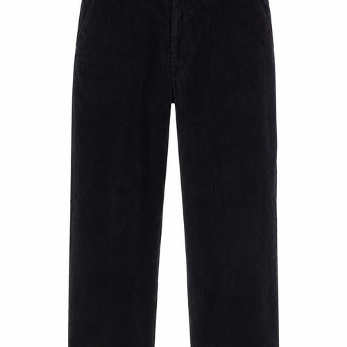 Premier Man Mens Black Corduroy Trousers XS 38in Waist Straight Leg