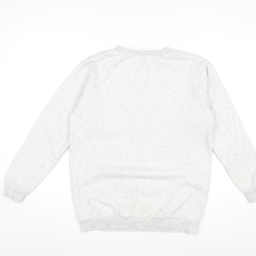 New Look Girls Grey NYC Sweatshirt 12-13 Years Crew Neck Pullover