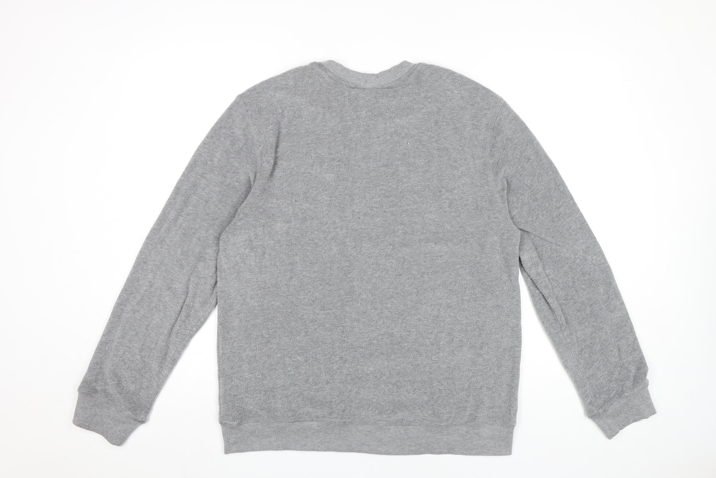 H&M Men’s Grey Pullover Sweatshirt Size M Regular Fit Crew Neck