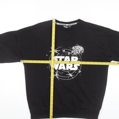 Star Wars Women’s Black XS Pullover Sweatshirt Graphic Logo