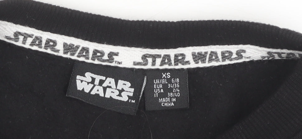 Star Wars Women’s Black XS Pullover Sweatshirt Graphic Logo