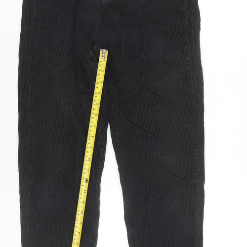 BDG Urban Outfitters Women’s Black Corduroy Mom Trousers W21 L32