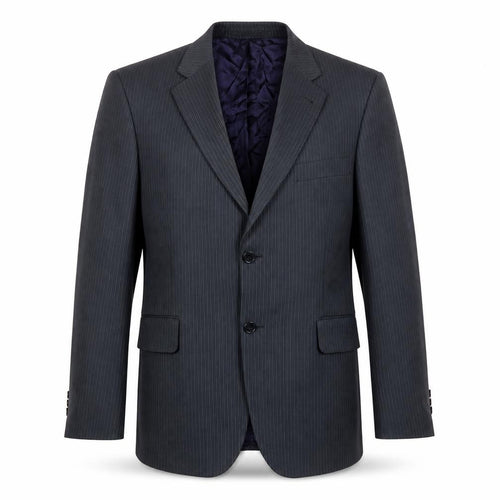 H&M Men’s Grey Pinstripe Blazer Jacket 36R Cotton Business Formal