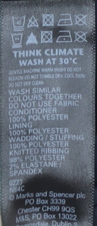 Marks and Spencer Men’s Blue Polyester Overcoat M Regular