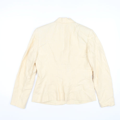 Charter Club Women’s Beige Linen Petite 2P Blazer Jacket