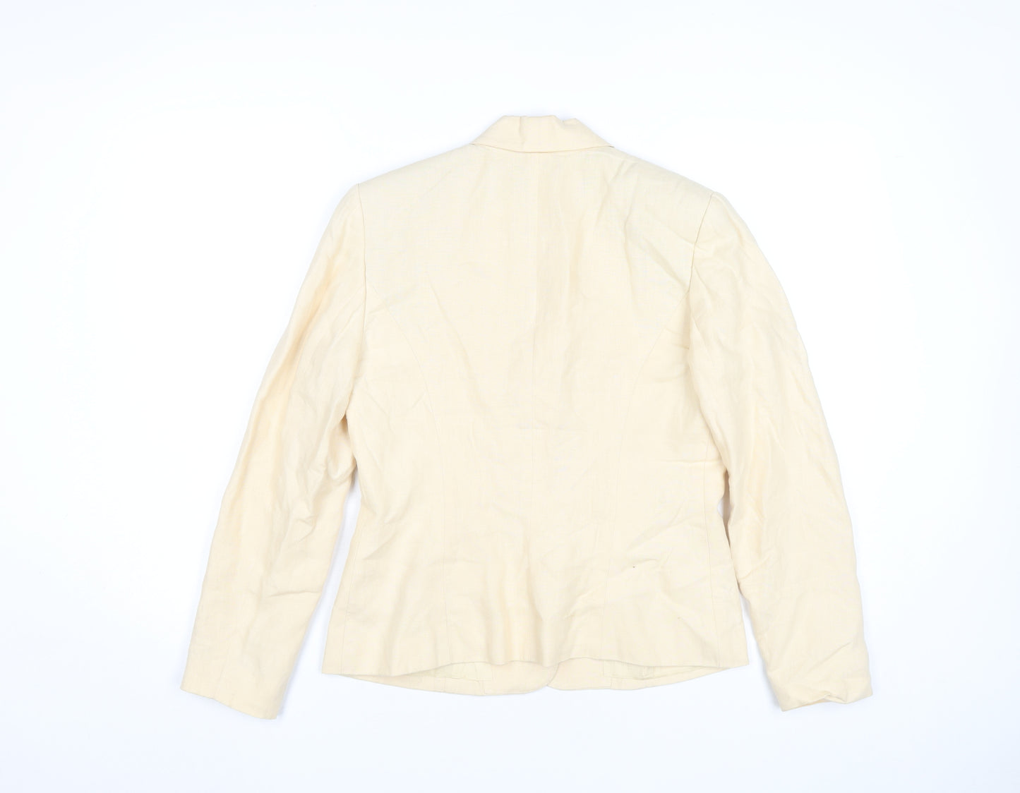 Charter Club Women’s Beige Linen Petite 2P Blazer Jacket