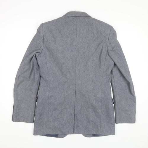 Philip Daniel Mens Grey Wool Blend Blazer Jacket 38in Chest