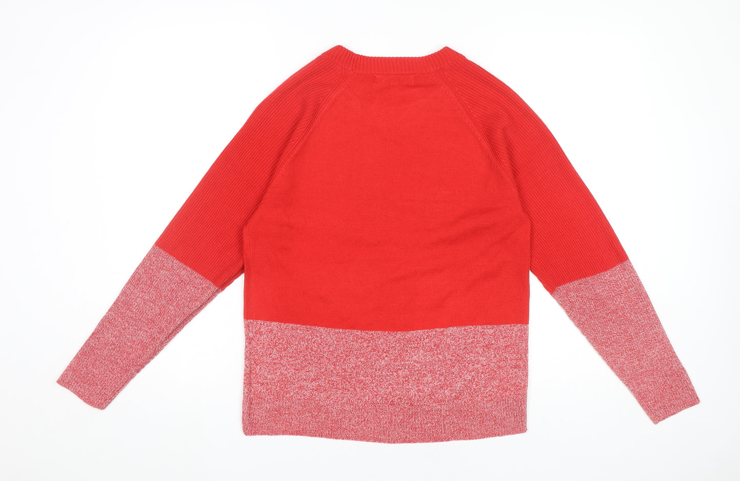 Next Womens Red XS Crew Neck Pullover Jumper Acrylic Knit