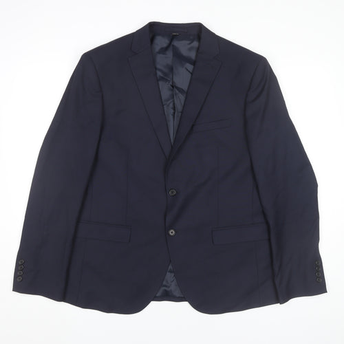 Marks and Spencer Men's Blue Slim Fit Blazer Jacket 44R