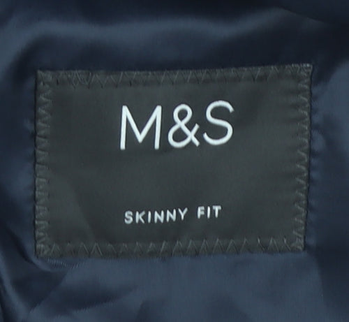 Marks and Spencer Men's Blue Slim Fit Blazer Jacket 44R