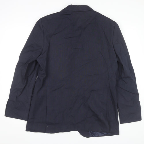 Marks and Spencer Men’s Blue 42 Chest Linen Blend Blazer Jacket XL