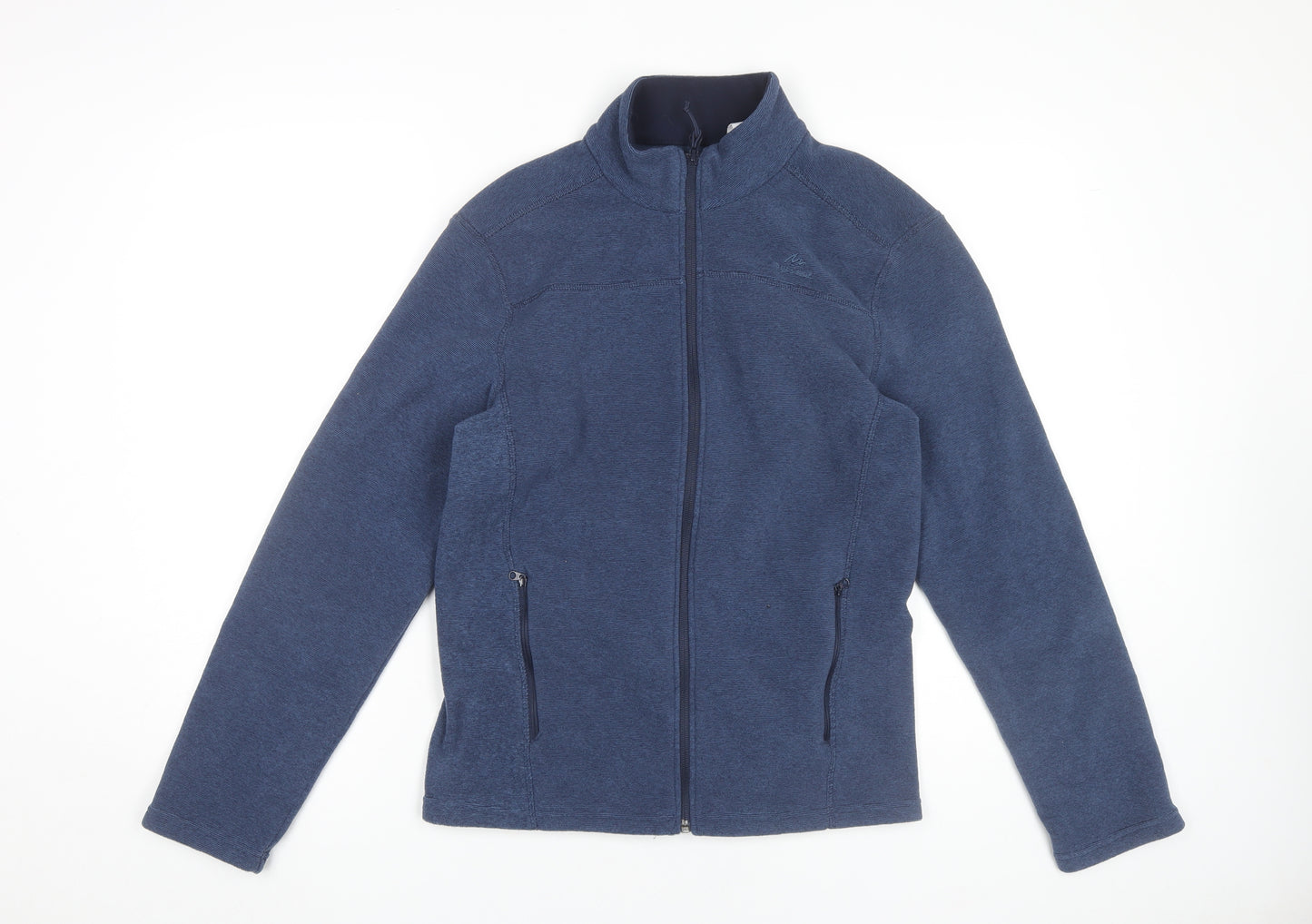 Decathlon Men’s Blue Hiking Fleece Jacket Size S Full Zip Outdoor