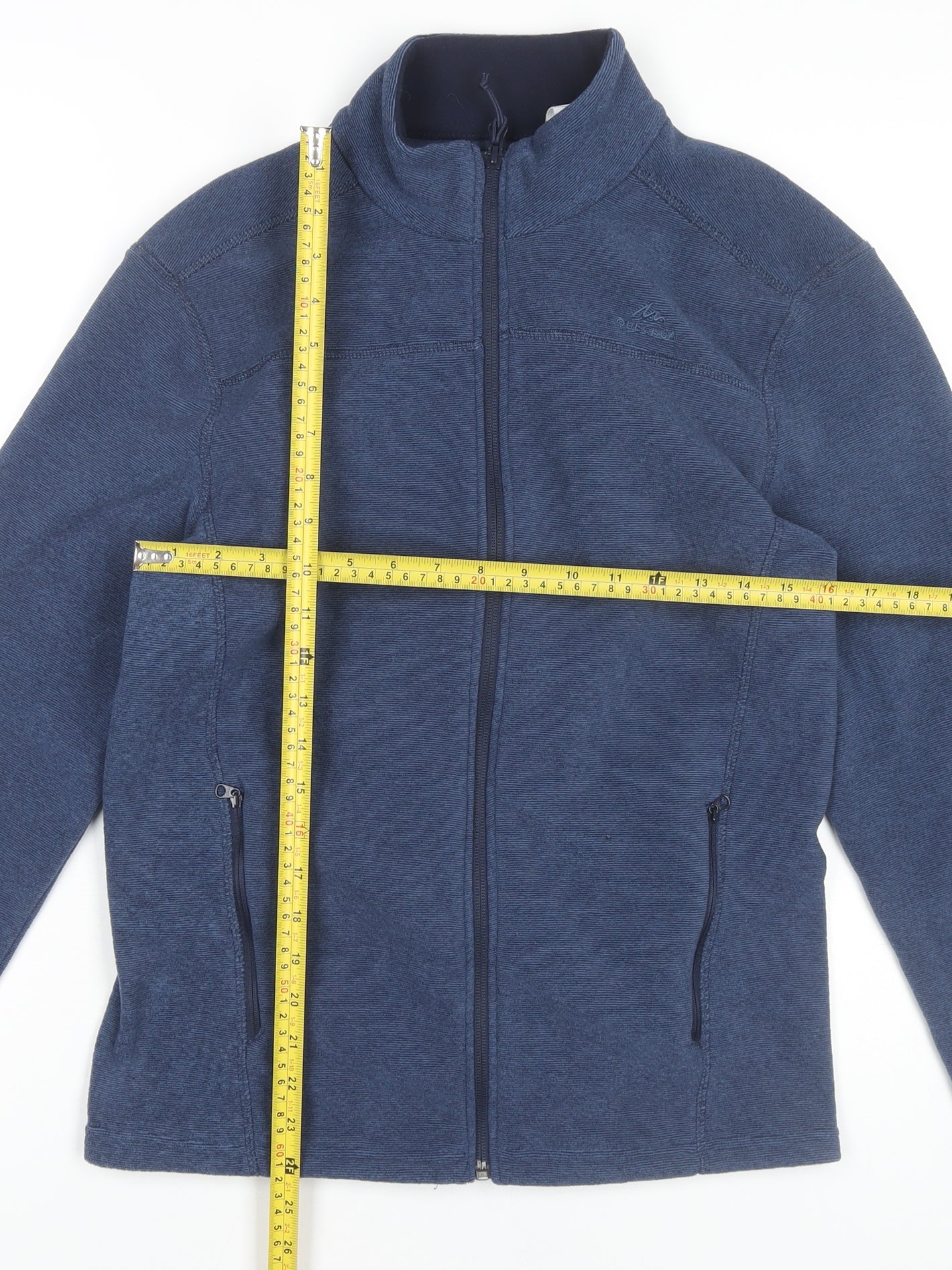 Decathlon Men’s Blue Hiking Fleece Jacket Size S Full Zip Outdoor