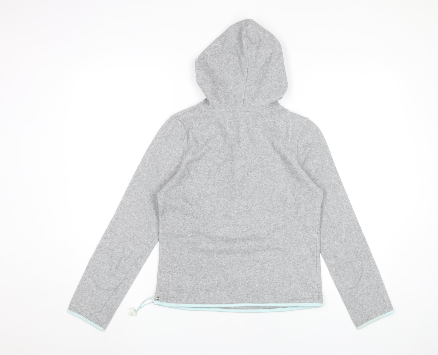 Active Women’s Grey Hoodie Sweatshirt Size 8-10 UK 1/4 Zip