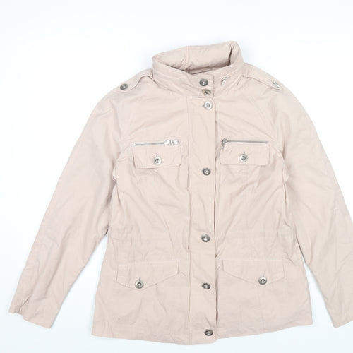 Marks and Spencer Women’s Beige Military Jacket Size 10