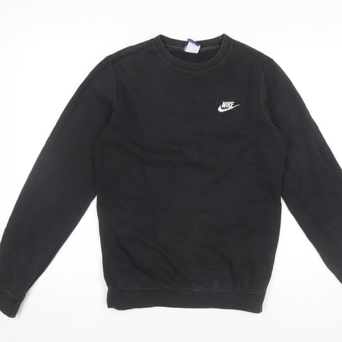 Nike Men's Black XS Pullover Sweatshirt Crew Neck Logo Sportswear