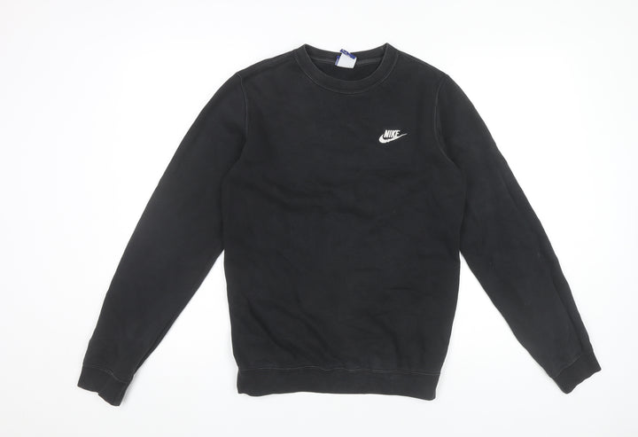 Nike Men's Black XS Pullover Sweatshirt Crew Neck Logo Sportswear