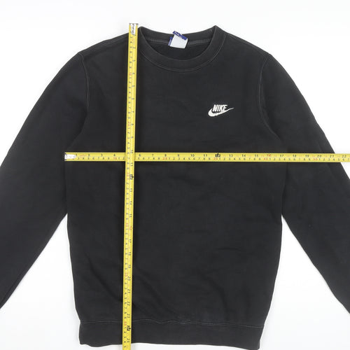 Nike Men's Black XS Pullover Sweatshirt Crew Neck Logo Sportswear