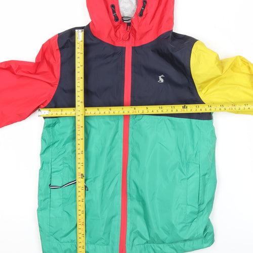 Joules Boys Multicoloured 7 Years Rain Coat Waterproof Hooded Jacket