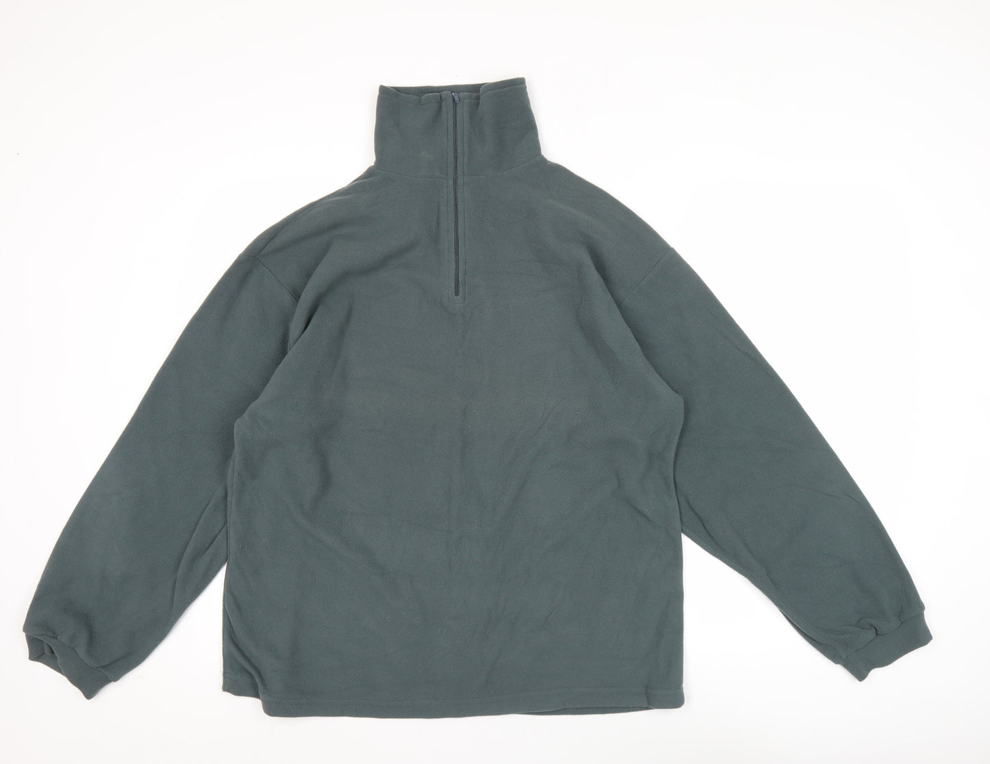 West Storm Men's Green M Fleece Pullover Sweatshirt 1/2 Zip Outdoor