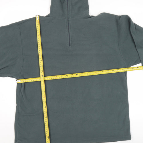 West Storm Men's Green M Fleece Pullover Sweatshirt 1/2 Zip Outdoor