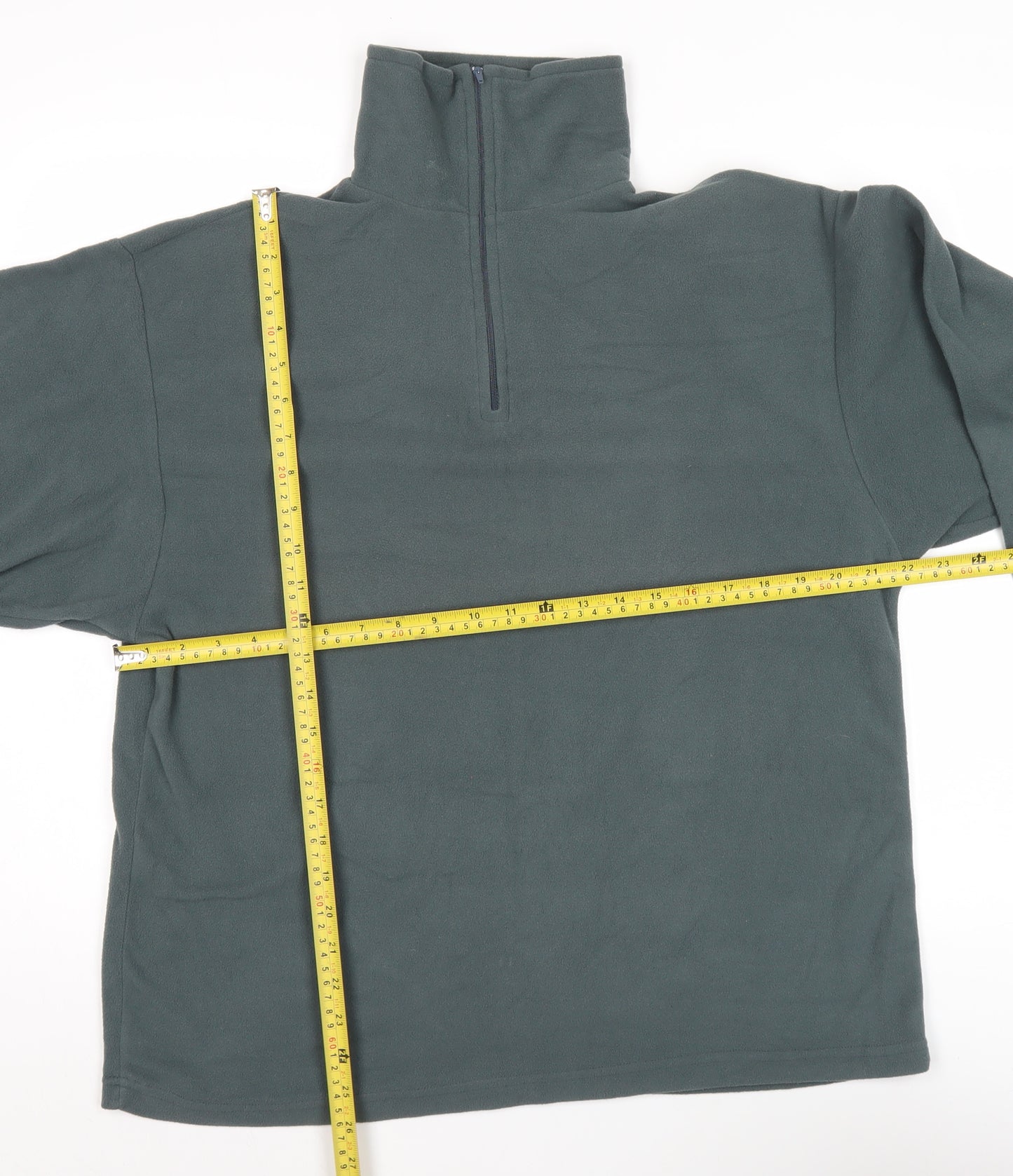 West Storm Men's Green M Fleece Pullover Sweatshirt 1/2 Zip Outdoor