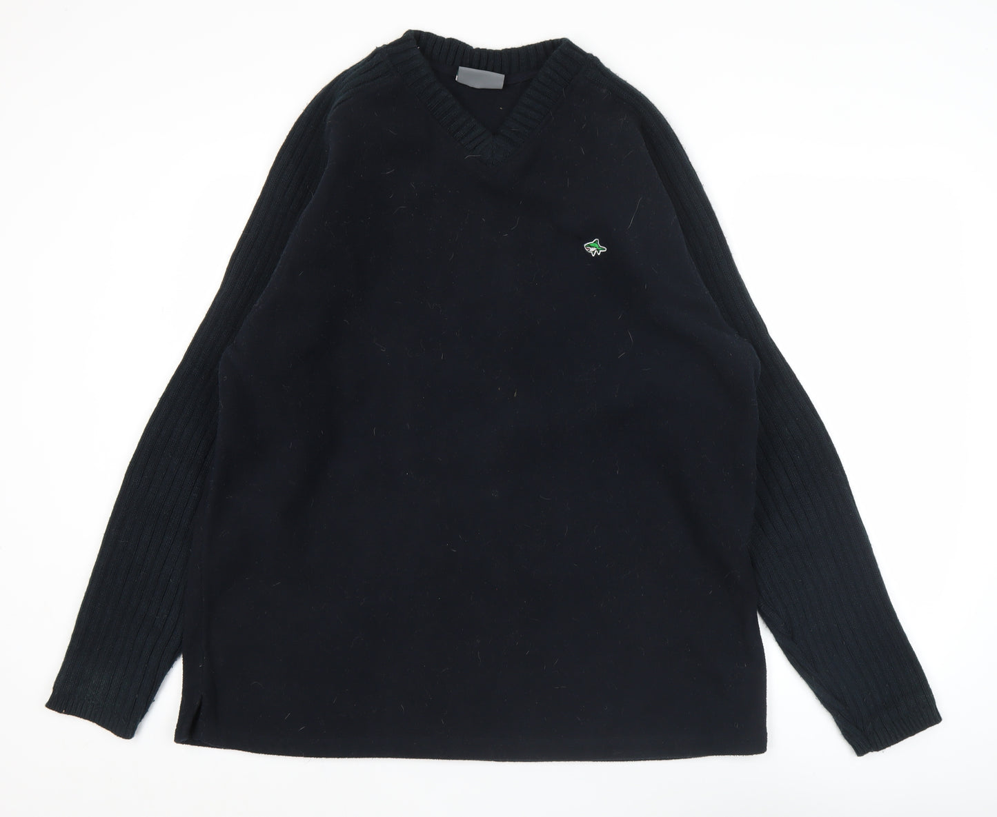 Le Shark Mens Black XL V-Neck Pullover Sweatshirt Long Sleeve