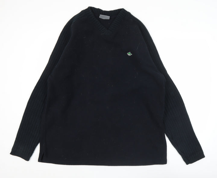 Le Shark Mens Black XL V-Neck Pullover Sweatshirt Long Sleeve